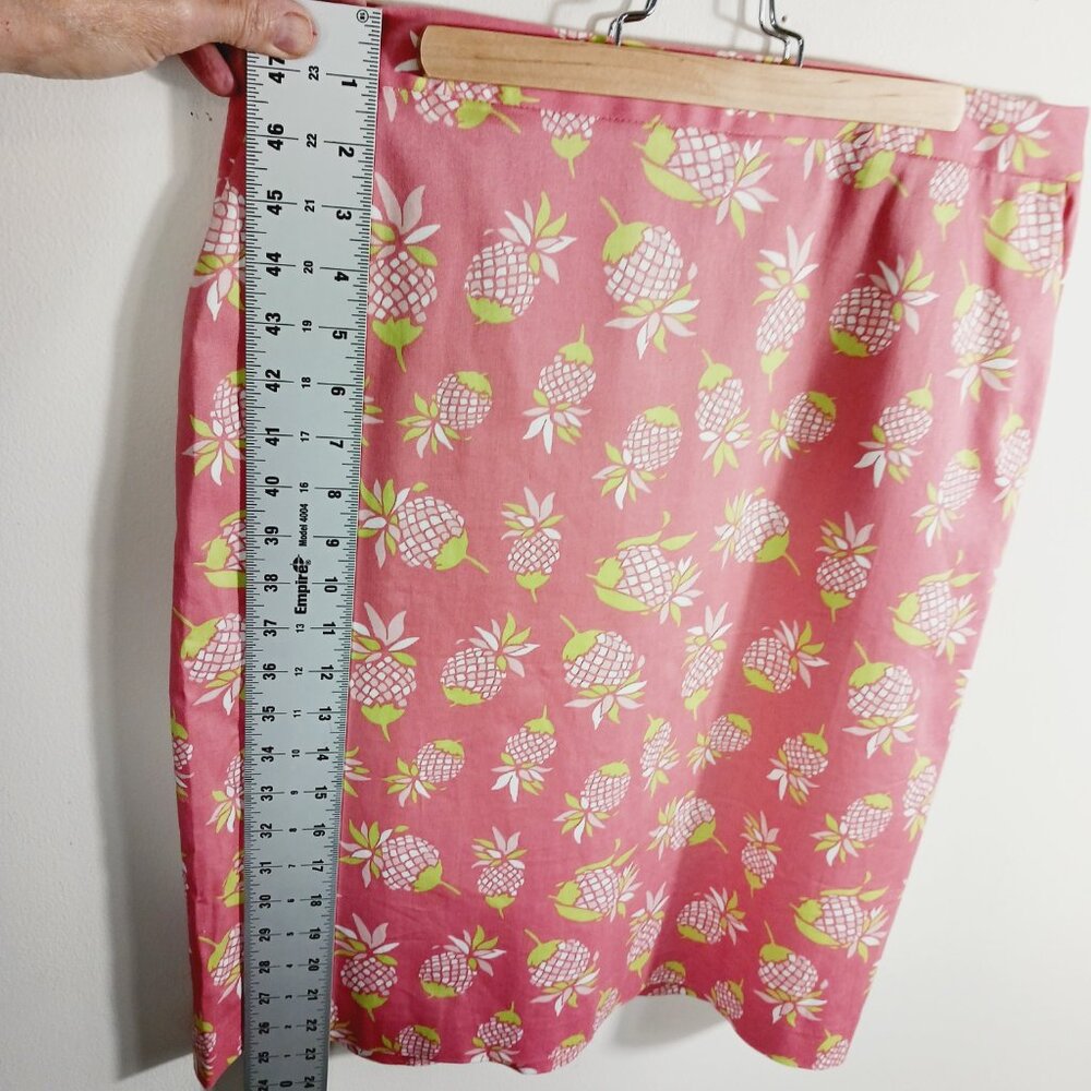 Brooks Brothers 346 Pink Pineapple Stretch Skirt, Size 8, Classic, Preppy, Golf - Picture 10 of 12